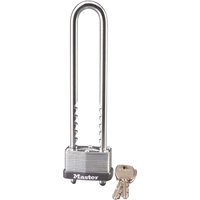 Laminated Padlock, Silver, Keyed Different, Laminated Steel, 1-3/4" Width Rideout Tool & Machine Inc.