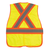 Veste d'arpenteur r&eacute;sistante aux flammes, Jaune lime haute visibilit&eacute;, Moyen, Polyester Rideout Tool & Machine Inc.