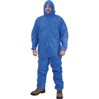 Hooded Coveralls, Medium, Blue, SMS Rideout Tool & Machine Inc.