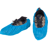 CPE Shoe Covers, X-Large, Polyethylene, Blue Rideout Tool & Machine Inc.