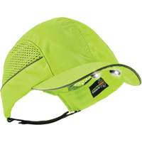 Skullerz&reg; 8960 Short Brim Bump Cap with LED Lighting, High Visibility Lime Green Rideout Tool & Machine Inc.