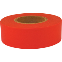 Sub-Zero Flagging Tape, 1.2" W x 150' L, Fluorescent Red SEN415 | Rideout Tool & Machine Inc.