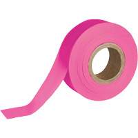 Flagging Tape, 1.188" W x 150' L, Fluorescent Pink SEN598 | Rideout Tool & Machine Inc.