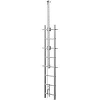 Vi-Go Continuous Ladder Climbing Safety System with Automatic Pass-Through, Stainless Steel SEP558 | Rideout Tool & Machine Inc.
