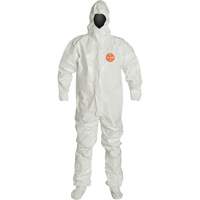 Hooded Coveralls, Tychem&reg; 4000, 2X-Large, White Rideout Tool & Machine Inc.