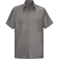 Chemise &agrave; manches courtes en tissu ind&eacute;chirable, Hommes, 3T-Grand, Gris Rideout Tool & Machine Inc.