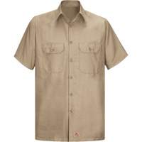 Chemise &agrave; manches courtes en tissu ind&eacute;chirable, Hommes, Grand (grande taille), Khaki Rideout Tool & Machine Inc.
