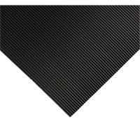 Tapis ondul&eacute; pour tableau de contr&ocirc;le no 702, 2' la x 10' lo, 1/4" &eacute;paisseur, Noir, PVC Rideout Tool & Machine Inc.