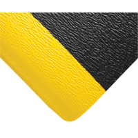 Tapis Deluxe Soft Step No 444, Rugueux, 3' x 5' x 5/8", Noir/Jaune, &eacute;ponge en PVC Rideout Tool & Machine Inc.