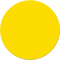 Armor Stripe Lean/5S Markers, Circle, 6" L x 6" W, Yellow, Plastic Rideout Tool & Machine Inc.