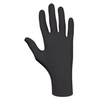 6112PF Biodegradable Gloves, X-Small, Nitrile, 4-mil, Powder-Free, Black Rideout Tool & Machine Inc.