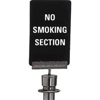 "No Smoking" Crowd Control Sign, 11" x 7", Plastic, English Rideout Tool & Machine Inc.