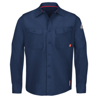 IQ Endurance&reg; Men's Work Shirts, Small, Navy Blue Rideout Tool & Machine Inc.