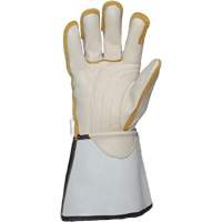 Gants pour monteur de ligne, Petit, Paume en Cuir fleur de vache Rideout Tool & Machine Inc.