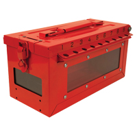 Small Group Lock Box, Red SGC388 | Rideout Tool & Machine Inc.