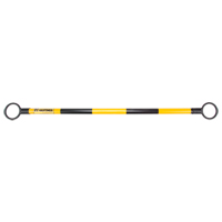 Telescopic Barricade Bar, 85" Extended Length, Black/Yellow Rideout Tool & Machine Inc.