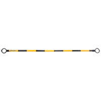 Telescopic Barricade Bar, 85" Extended Length, Black/Yellow Rideout Tool & Machine Inc.