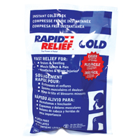 Rapid Relief<sup>®</sup> Instant Chill Pack, Cold, Single Use, 6" x 9" SGC724 | Rideout Tool & Machine Inc.