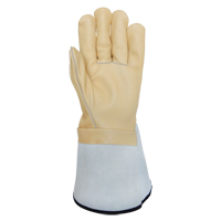 Lineman's Gloves, Large, Grain Cowhide Palm SGE165 | Rideout Tool & Machine Inc.