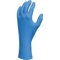 Lightweight Gloves, 7/Small, Nitrile, 9-mil, Powder-Free, Blue Rideout Tool & Machine Inc.