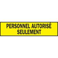 Warning Barricade Tape, French, 3" W x 200' L, 3.5 mils, Black on Yellow Rideout Tool & Machine Inc.