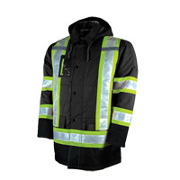 Parka de s&eacute;curit&eacute; doubl&eacute;, Noir, Grand Rideout Tool & Machine Inc.