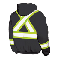 Insulated Safety Hoodie, Polyester, Large, Black Rideout Tool & Machine Inc.