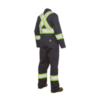 Unlined Safety Coveralls, Large, Navy Blue Rideout Tool & Machine Inc.