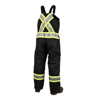 Salopettes de s&eacute;curit&eacute; doubl&eacute;e, Polyester/Polyur&eacute;thane, Grand, Noir Rideout Tool & Machine Inc.