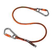 Longe porte-outils verrouillable Squids 3118F(x), Tendeur, Mousqueton double Rideout Tool & Machine Inc.