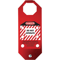 Stopout<sup>®</sup> OSHA Danger Aluma-Tag™ Do Not Operate Hasp, Red SGH859 | Rideout Tool & Machine Inc.
