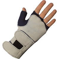 Anti-Impact Glove with Wrist Support, Cotton, Left Hand, X-Small SGI598 | Rideout Tool & Machine Inc.