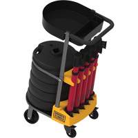 PLUS Barrier Post Cart Kit with Tray, 75' L, Metal, Red SGI801 | Rideout Tool & Machine Inc.