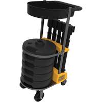 PLUS Barrier Post Cart Kit with Tray, 75' L, Metal, Black SGI812 | Rideout Tool & Machine Inc.