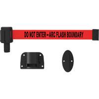 PLUS Wall Mount Barrier System, Plastic, Screw Mount, 15', Red Tape SGI956 | Rideout Tool & Machine Inc.