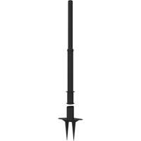PLUS Barrier Post, 42" High, Black Rideout Tool & Machine Inc.