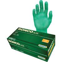 Disposable Gloves with Aloe, X-Large, Vinyl, 5-mil, Powder-Free, Green Rideout Tool & Machine Inc.