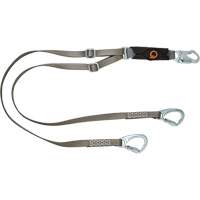 V-Series Tie-Back Lanyard, 6', Carabiner Center, Snap Hook Leg Ends, Polyester Rideout Tool & Machine Inc.