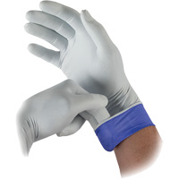 Gants d'examen bicolores LSE-104 Lifestar EC, Petit, Nitrile, 5,5-mil, Sans poudre, Blanc, Classe 2 Rideout Tool & Machine Inc.