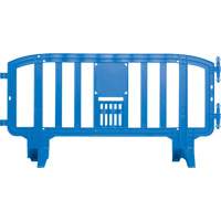 Movit Barricade, Interlocking, 78" L x 39" H, Blue SGN471 | Rideout Tool & Machine Inc.