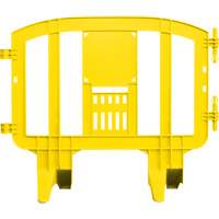 Minit Barricade, Interlocking, 49" L x 39" H, Yellow SGN474 | Rideout Tool & Machine Inc.