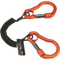 Longe porte-outils Squids 3166, Spirale, Mousqueton double Rideout Tool & Machine Inc.