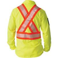 Ripstop High-Visibility Long Sleeve Shirt, Polyester, Small, High Visibility Lime-Yellow Rideout Tool & Machine Inc.