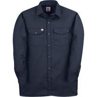 Long-Sleeved Twill Work Shirt, Men's, 4X-Large, Navy Blue Rideout Tool & Machine Inc.