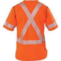 Polartec&reg; Power Grid&reg; High Visibility Short Sleeved T-Shirt, Polyester, Small, Orange Rideout Tool & Machine Inc.