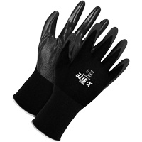 Coated Gloves, 10, Bi-Polymer Coating, 15 Gauge, Nylon Shell Rideout Tool & Machine Inc.