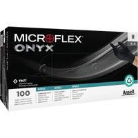 Gants Onyx, Petit, Nitrile, 3,5 mils, Sans poudre, Noir Rideout Tool & Machine Inc.