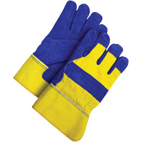Gants d'ajusteur, Grand, Paume en Cuir de vache refendu, Doublure en Peluche d'acrylique Rideout Tool & Machine Inc.