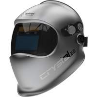 Crystal 2.0 Auto Darkening Welding Helmet, 3.94" L x 1.97" W View Area, 2/4 - 12 Shade Range, Silver SGP709 | Rideout Tool & Machine Inc.