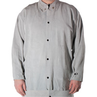 Cowhide Split Leather Welding Jacket, Leather, Small, Grey Rideout Tool & Machine Inc.